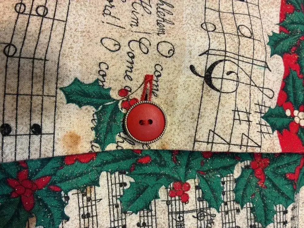 Vintage Fabric Traditions Holiday Harmony Christmas Vest Sewing Panel